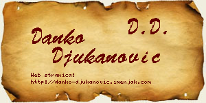 Danko Đukanović vizit kartica